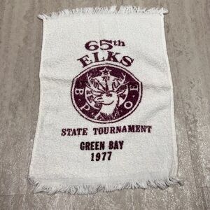 Elks Lodge golf towel 1977